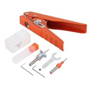 Perforatrice à un Trou, Perforatrice Robuste, Pince à Poinçonner Pour Bandes De Chant, Outil Pour Bande D'étanchéité, Carte Bancaire, PVC, Film Dur, Placage Fin, Plat 10 Mm (Funiques, neuf)