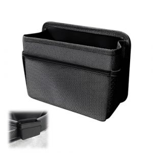 JUGUTA Poubelle De Porte Lat&eacute;rale De Voiture, Poubelle Pliable Pour Si&egrave;ge Arri&egrave;re De Voiture, Mini Poubelle Portable &Agrave; Suspendre Pour Int&eacute;rieur De V&eacute;hicule, Universelle Pour Suv, Camion (Noir) (ROXYROX FASHION, neuf)