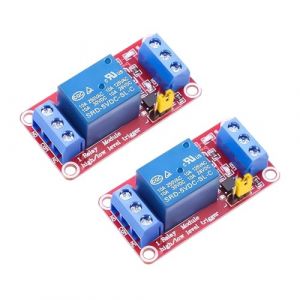 2 Pi&egrave;ces Module Relais 5V 1 Canal, Relais avec Optocoupleur Carte, Isol&eacute;e &agrave; D&eacute;clencheur Haut Bas Niveau, Capacit&eacute; 10A 250V AC ou 30V DC, Carte de Haute/Basse Tension, Compatible Arduino Raspberry Pi (XiaoYuQing, neuf)
