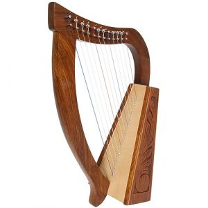 Uzman - Harpe celtique 12 cordes - Avec clé d'accordage - Cordes de rechange - Harpe pour bébé idéale pour les débutants - Harpe débutante pour enfants - Fabriquée à la main (Özel-Versand, neuf)