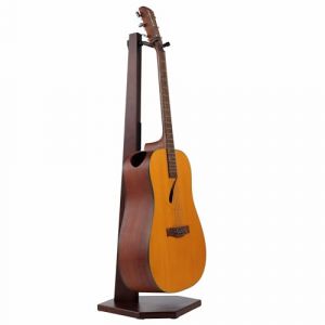 Nefelibata Support de guitare en bois - Support de guitare fait main en frêne massif, pour guitares acoustiques, guitares classiques, banjos, mandolines, cadeaux de guitare (veinage noyer) (zsfeiniao, neuf)