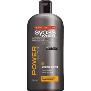 Saint Algue - Syoss Men - Shampooing - Power et Vitalité - Flacon 500 ml (Conseil & Négoce Européen, neuf)