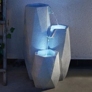 Festive Lights Fontaine solaire blanche en cascade LED, SL122 (Festive Lights Ltd, neuf)