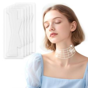 SexxLady 5pcs Bande de Levage du Visage et du Cou, Soul&egrave;ve Instantan&eacute;ment la Peau Affaiss&eacute;e, Dissimule le Double Menton avec Adh&eacute;sif Imperm&eacute;able pour le Visage en Forme de V (YUFENGLI, neuf)