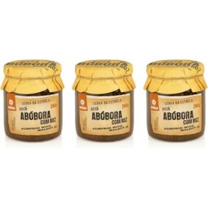 Confiture de potiron et noix - Lot de 3 pots de 280g - Go&ucirc;t cr&eacute;meux et texture croquante - Id&eacute;al pour les desserts et les petits d&eacute;jeuners - Sans Colorant ni Conservateur - Produit gourmet portugaise (Pure Brands Portugal, neuf)