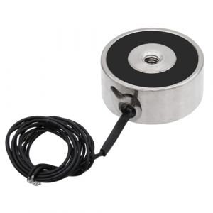 Électroaimant DC 24V 50N 11LB/5Kg Maintien d'aspiration Cylindre de levage solénoïde rond 25 x 11mm (Uxney -FR, neuf)
