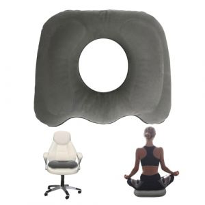 Coussin Orthopédique Gonflable,Coussin d’Assise Gonflable,Coussin de Siège Orthopédique,D’Assise Orthopédique Rond,Convient aux chaises de bureau, aux hémorroïdes,aux douleurs du coccyx,aux lombalgies (feitao trading, neuf)