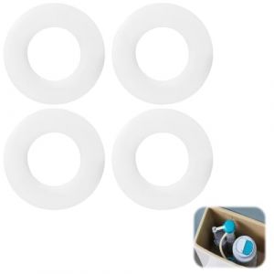 Lot de 4 joints de cloche de chasse pour Geberit n° 816.418.00.1 - Joint de rechange - Compatible avec les réservoirs de chasse Geberit - Joint plat pour chasse d'eau (LongQingHeYu, neuf)