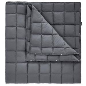 KingCamp Couverture de Camping Thermique Ultra légère multifonctionnelle Chaude pour Les Voyages en Plein air avec Boutons-Pression Couverture de Couchage légère pour randonnée, Pique-Nique, Maison, (KingCamp EU, neuf)