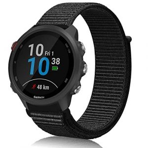 Th-some 20mm Bracelet en Nylon Souple de Remplacement pour Garmin Vivoactive 3, Bracelets Compatible Garmin Vivoactive 3 Music, Vivomove HR, Forerunner 245/245 Music, Forerunner 645/645 Music (Andany, neuf)