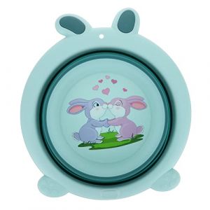 Happyyami Bassin De Bain Pliant Pour B&eacute;b&eacute; En Design Mignon Lavabo Pour Visage Et Pieds Lavabo Portable Pour Maison Et Voyage (Liunmiao, neuf)