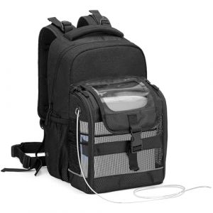 Trunab Porte Oxygene Concentrator Médical Sac à Dos, Sac pour Concentrateur Oxygene Machine Portable Compatible avec SimplyGo Mini, Inogen One, Caire Freestyle Comfort, Oxygo, Noir (Trunab EU, neuf)
