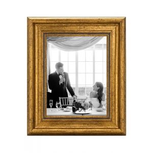 CABBEL Cadre photo 13x18 cm Or – Style Baroque Vintage – Pour affiches, photos et certificats – Verre acrylique incassable – Élégant & décoratif – Idéal pour salon, bureau ou galerie (Seller4Ever, neuf)