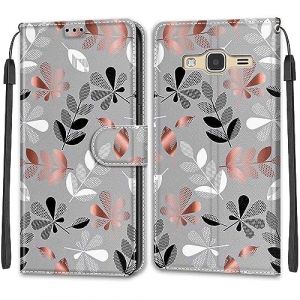 Coque pour Samsung Galaxy J3 2016, Coque Samsung J3 2016, Etui Protection Housse Premium en Cuir de Portefeuille en Cuir Fermeture Magnétique Flip Case pour Samsung Galaxy J3 / J3 2016 (DIKAS, neuf)