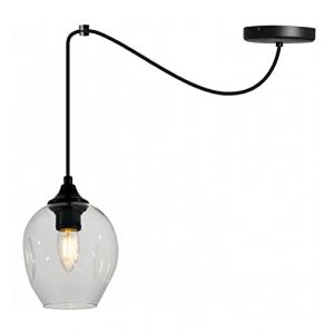 Light-Home Prage Spider Abat Jour Suspension Luminaire Lustre Araignée - Moderne Abat Jour Plafond - Verre - À 1 Lumières - Transparent (Light-home, neuf)