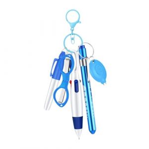 F Fityle Ensemble de stylos d'infirmière, stylo marqueur polyvalent et Compact, cadeau de journée des infirmières, stylo à bille rétractable, Clip d'insigne, Bleu (Homegarden FR, neuf)