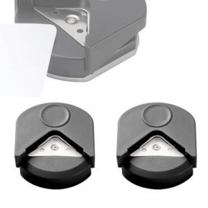 GXGM 2 Pièces Noir Arrondisseur d'Angle et Mini Perforatrice - Outil de Scrapbooking pour Coupe Angle Arrondi Papier (GXGM, neuf)