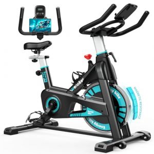 Wenoker Vélo d'Appartement, Résistance Magnétique Ajustable, Vélo d'Exercice à Siège Confortable et Écran, Entrainement Cardio Home Trainer, capacité de charge de 160 kg (HKANGe, neuf)