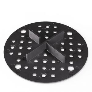 Bauhandel24 Lot de 50 croisillons 3 mm avec plaque hauteur 15 mm diamètre 100 mm pour dalles de terrasse extérieur lit de gravier plot terrasse dalle (Varento, neuf)