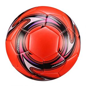 Liseng Ballon de football professionnel Taille 5 Officiel Entraînement Ballon de football Bleu/blanc/rouge (rouge) (Enliangdaidianzi, neuf)