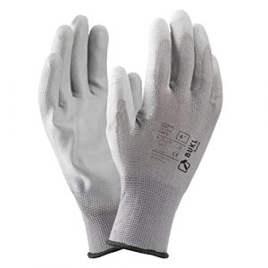 3Kamido Gants de travail BUKL - Gants de montage antid&eacute;rapants Sans couture, r&eacute;paration, industrie automobile, travaux de pr&eacute;cision, service automobile, atelier taille 7 (36 Paires) Gris (3Kamido, neuf)