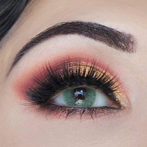 Glamlens lentilles de couleur vert naturelles colorées très haute opacité Grace Green + étuis à lentilles de contact I 1 paire (2 pièces) I 90 Jours I sans correction I 0,00 Dioptries (MeralenS, neuf)