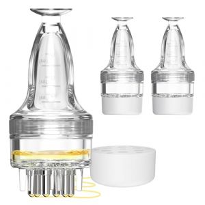 Lot de 2 applicateurs de minoxidil, application rapide et efficace sans désordre pour sérum capillaire, petit outil applicateur de minoxidil, flacon applicateur de cheveux, brosse minoxidil, peigne (Fast Media Ships From USA, neuf)