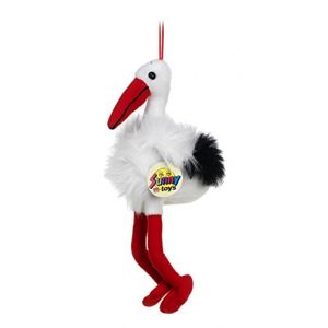Unbekannt Sunny Toys 35614 - Cigogne en Peluche avec Suspension, Environ 27 cm (Benera FR, neuf)