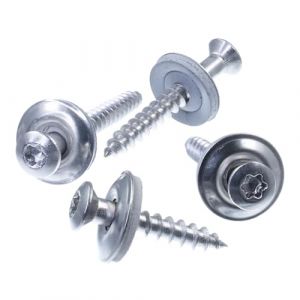 SECCARO Vis Spengler 4,5 x 90 mm, acier inoxydable A2, anneau d'étanchéité EPDM 15 mm, six pans creux TX/50 pièces (ecomserv - Advanced eCommerce Service, neuf)