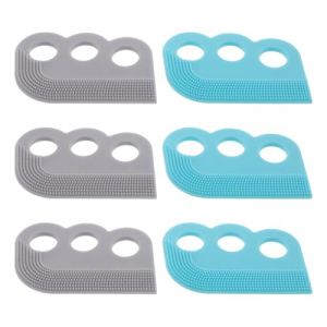 DIKACA 6 Pi&egrave;ces Lot de 6 Brosses Anti-Poils pour Animaux de Compagnie, Double Face, Brosse Douce R&eacute;utilisable, Vert et Gris, Outil Multifonction pour Chiens et Chats, &Eacute;pilateur Compact (HeJinL, neuf)