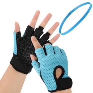 QEEROYO Gants Musculation Homme et Femme, Gants de Fitness Respirants pour Hommes et Femmes, Gant Fitness Gymnastique Sport Anti-Dérapant, pour Fitness Gym Respirant Anti-dérapant Unisex, M (Giki shop, neuf)