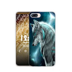 Sunrive Coque Compatible avec ASUS Zenfone 4 Max ZC520KL, Silicone Étui Housse Protecteur Souple Gel Transparent Back Case(TPU Loup)+ Stylet OFFERTS (sunrive, neuf)