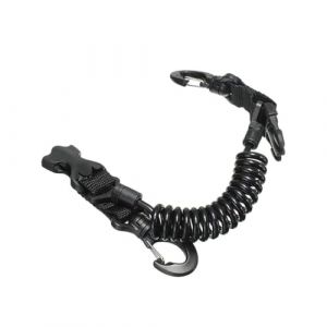 PlongéE Sous Marine Sangle Longe Boucle Bobine Longe Sangle Appareil Photo PlongéE Outil PlongéE Sous Marine Avec Clips DéGagement Rapide Pour LumièRes CaméRas Sous Marines, Sangle Anti Leash, Noir (Silent-Qiaoyou, neuf)