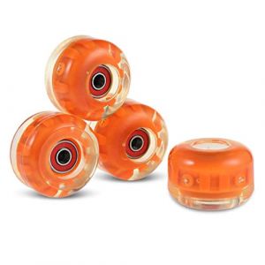 U/D Lot de 4 roues de skateboard en polyur&eacute;thane pour Ollie Punk et Jumping Orange (MaibS, neuf)