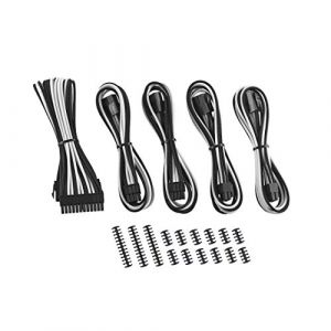 Kit d'extension de c&acirc;ble CableMod Classic ModMesh (S&eacute;rie 8+8, Noir/Blanc) (MemoryC, neuf)