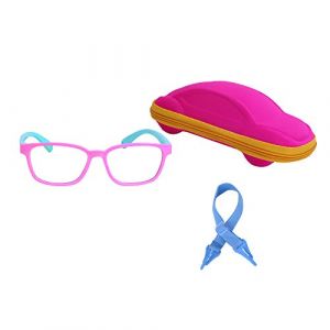 JoXiGo Lunettes Ordinateur Anti Lumi&egrave;re Bleue Enfant B&eacute;b&eacute; Gar&ccedil;on et Fille (3-7ans) + Cordons &agrave; lunettes + &Eacute;tui &agrave; Lunettes (JoXiGo-FR, neuf)