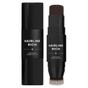B&acirc;ton pour cheveux &ndash; cache-racines &agrave; double extr&eacute;mit&eacute;, stylo pour couverture cheveux gris | couleur temporaire pour cheveux avec peigne applicateur, b&acirc;ton de remplissage pour ligne fine et attacatu (HanHaiHui, neuf)