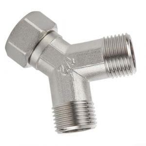 Connecteur en Y pour machine &agrave; laver, DN15 en cuivre pour lave-vaisselle et lave-linge, double r&eacute;partiteur 1,27 cm, alimentation en eau chaude et froide (xiaoehong, neuf)
