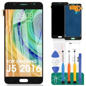 SRJTEK &Eacute;cran LCD de remplacement pour Samsung Galaxy J5 2016 J510 J510 J510F/DS J510G/DS Touch Digitizer bly Kit (noir, sans cadre) (friendlychinese, neuf)