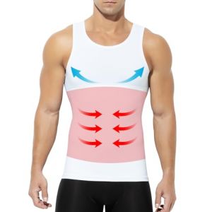 Mauro Kane Débardeur de Compression Homme Maillot de Corps Gaine Ventre Plat Homme Gainant Minceur sous-vêtements (Mauro Kane, neuf)