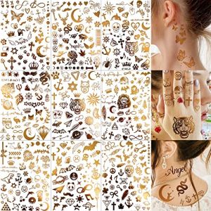 EGMBGM 6 Feuilles 3D Sexy Fleur Tatouages Temporaires Femmes Filles Encre Noire Grande Rose Tatouages Ephemere Autocollant Adultes Imperméables Faux Tatouages Bras Fleur Grande Pivoine Flore Esquisse (Egmbgm, neuf)