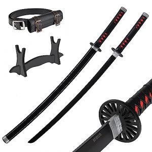 58 SPECIAL REPLICAS Katana Demon Slayer en Bois | Catana Tanjiro 105 cm | Sabre Démon Slayer Decoration | Épée Bambou Cosplay | Anime Samouraï Ninja Sword | Kamado Tanjirous Katiana (SPECIALREPLICAS, neuf)