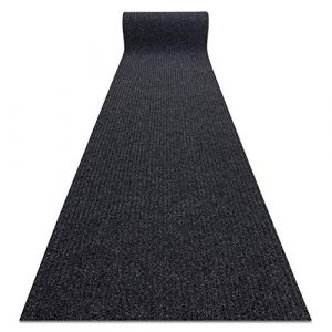 rugsx Paillasson antidérapant GIN Tapis de Porte - Revêtement de Porte - extérieur, intérieur, retient la poussière, Anthracite 200x400 cm (RugsX France, neuf)
