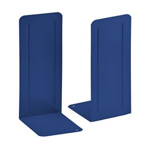 Acrimet Premium Serre-Livres Jumbo en Métal, Robuste, Base antidérapants (Couleur Bleu) (1 Paire) (Easy 2 Buy Distributors, neuf)