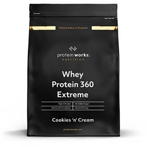 Protein Works - Protéine Whey 360 Extrême | Premium Whey Shake | Apport protéinés | Protéines haut de gamme | 34 Servings | Cookies Crème | 1.2kg (Mix-M, neuf)