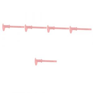 Beaupretty 5 Pièces Règle De Tatouage Des Sourcils Règle De Guidage Des Sourcils Règle Coulissante Règle à Double Échelle Pour Les Sourcils Règles De Mesure Des Sourcils Plastique Rose (lorianca, neuf)