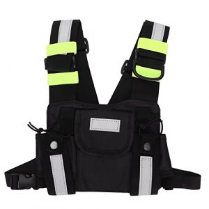 Harnais D'&eacute;paule Radio Holster Support de Sac de Poitrine pour TYT Talkie-walkie Bidirectionnel, Gilet Universel, Pochette Avant, Sangles R&eacute;glables (Tminny, neuf)