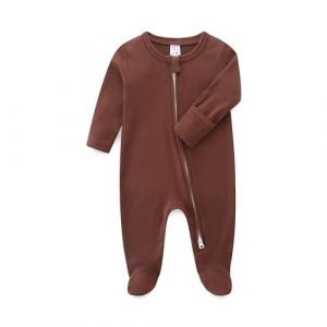 KIDDLETOWN combinaison bebe garcon fille, b&eacute;b&eacute; barboteuses, b&eacute;b&eacute; pyjama sac de couchage en coton avec double zip, combinaison bebe fille, Coton Manches Longues Body avec pieds pyjama bebe fille (KIDDLETOWN, neuf)