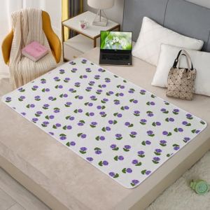 Hearda Al&egrave;ses de Lit Absorbantes Lavable pour Incontinence, Adultes et Enfants, Draps Prot&egrave;ge-Matelas Imperm&eacute;ables R&eacute;utilisable, Coussins de Chaise pour Incontinence (Tulipe,100x150cm) (Hearda, neuf)