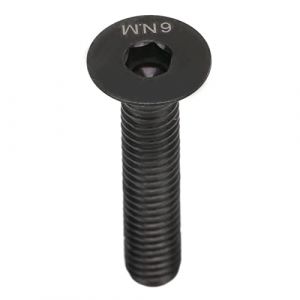 Boulon de Tige de V&eacute;lo, Boulon de Capuchon de Casque M6x30mm, Boulon de Fixation de Vis de Boulon de Tige de V&eacute;lo Universel, Boulon de Capuchon de Casque en Alliage de Titane pour V&eacute;lo(Noir) (Tomoerd, neuf)